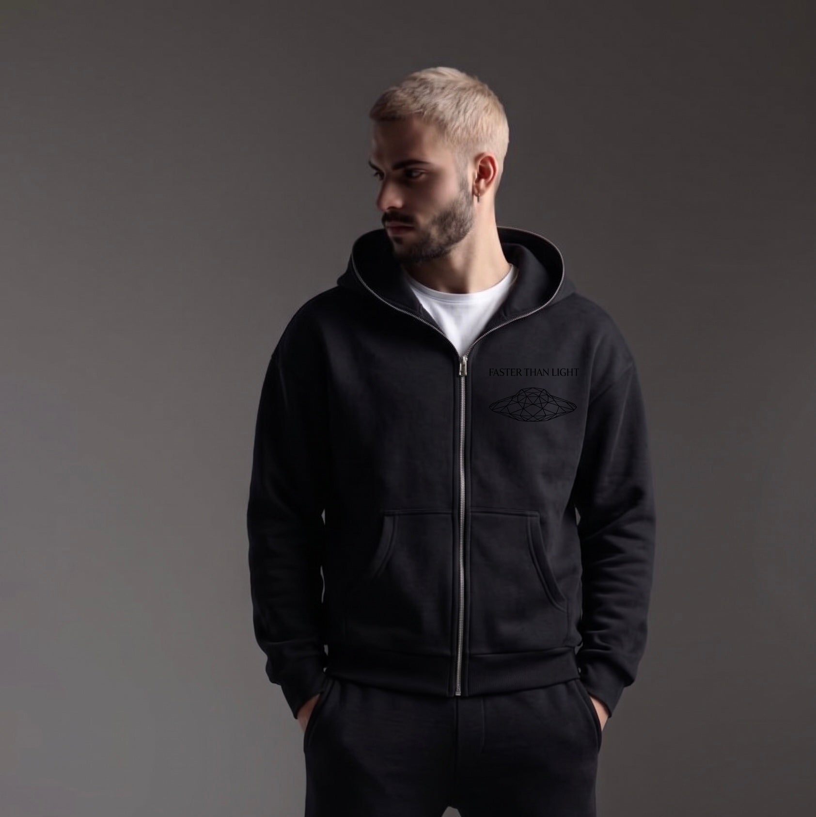 Black Diamond Fleece Zip - Stealth