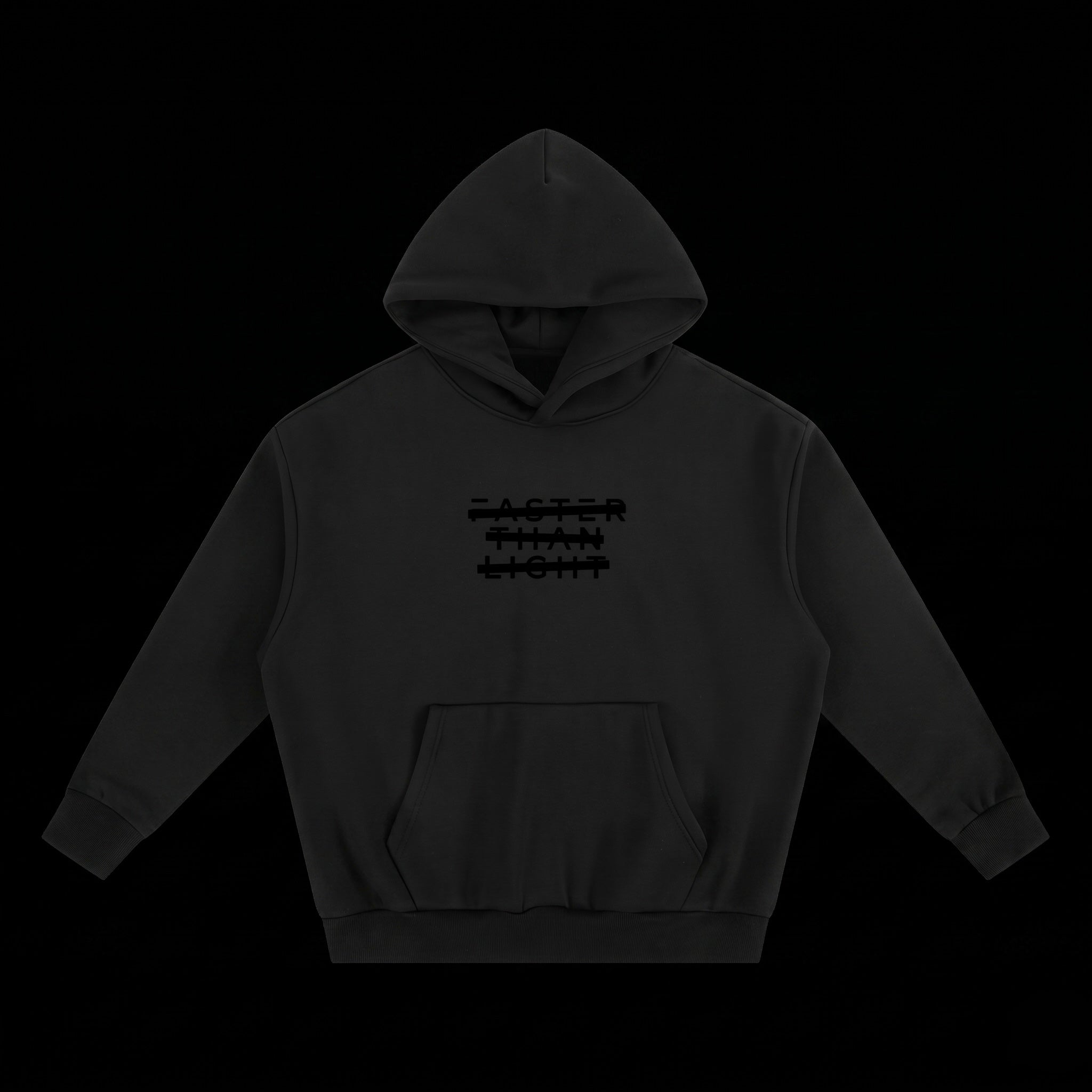 REDACTED // Heavyweight Fleece Hoodie // Stealth
